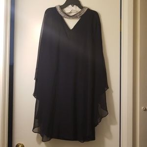 Navy Formal cocktail length dress
